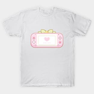 Cute Cozy Pink Light Gaming Console T-Shirt